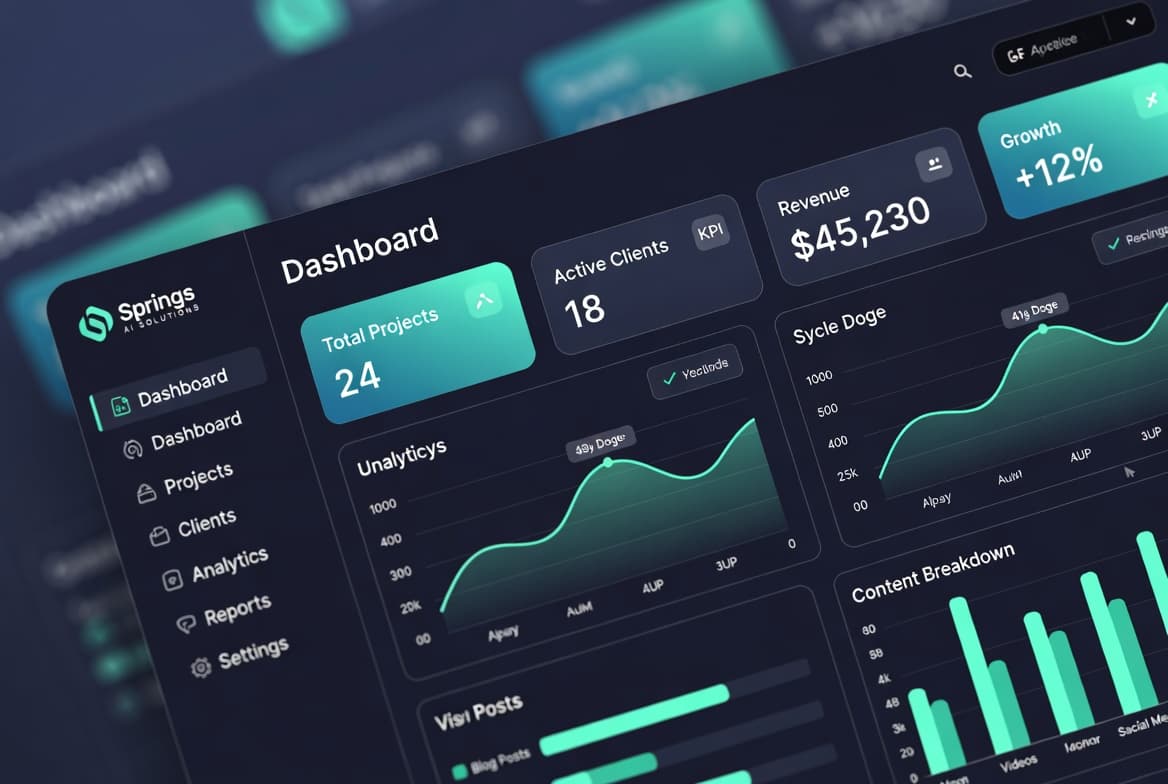 Springs AI Solutions admin dashboard